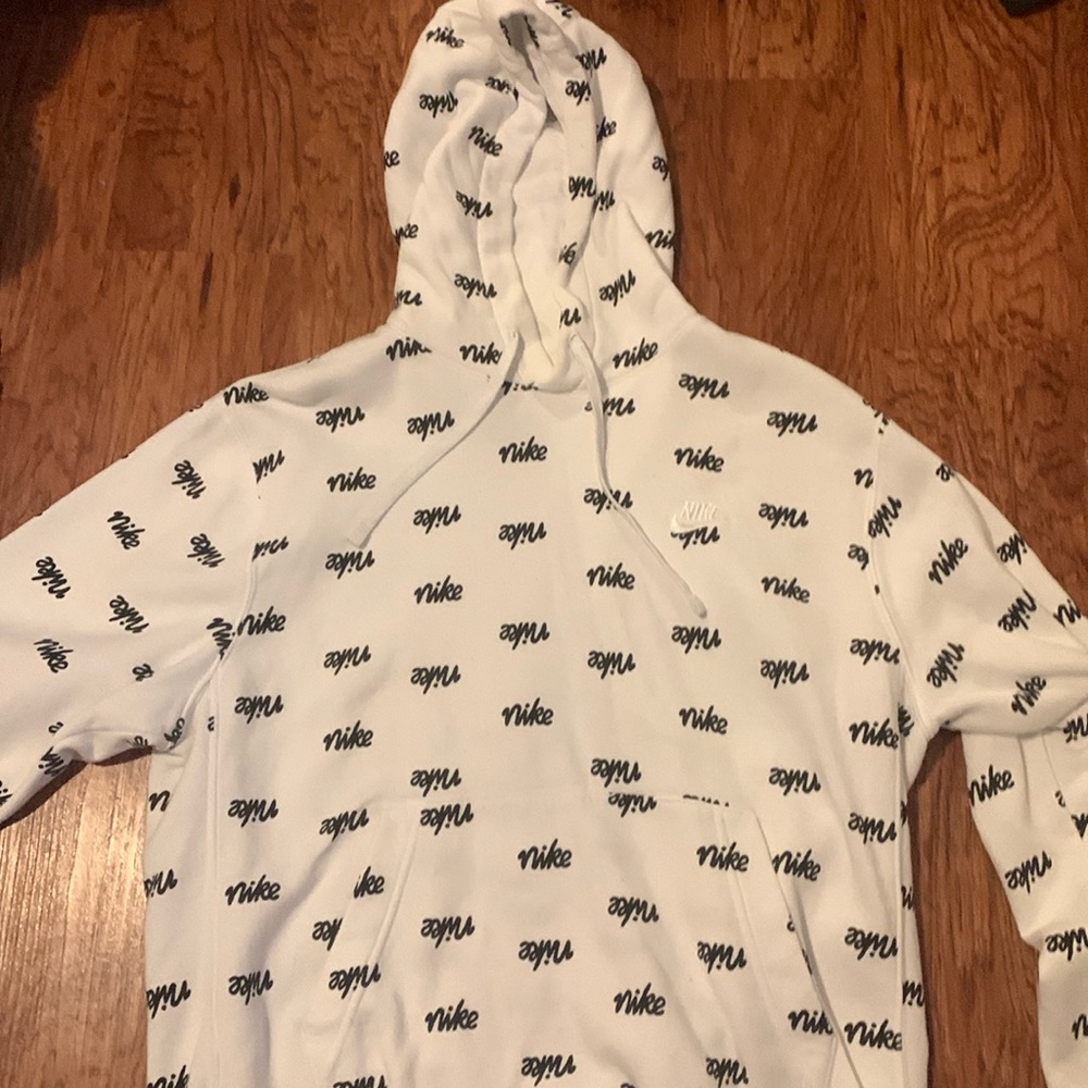 White Nike hoodie